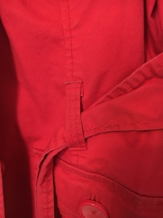 Trench  intersaison rouge H&M taille 36 comme neuf 3