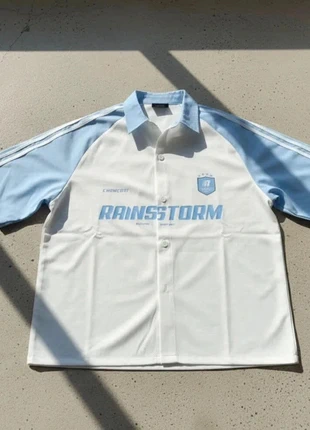 Chemise Oversize Bicolore – Streetwear / Y2K / Sporty / Casual, état: Très bon état, taille: M, 34,90 €, 37,35 € Protection acheteurs incluse