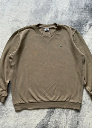sweat lacoste col rond texturé uni marron clair logo brodé taille 6, marke: Lacoste, zustand: Sehr gut, größe: L, 45,00 €, 47,95 € beinhaltet Vinted-Käuferschutz Pro