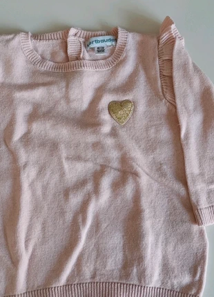 Tee shirt manche long, merk: Vertbaudet, staat: Heel goed, maat: 1-3 maanden / 56 cm, € 1,00, € 1,75 inclusief Kopersbescherming