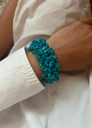 Bracelet bleu vintage pierre style corail, marke: Vintage Dressing, zustand: Sehr gut, 16,00 €, 17,50 € inklusive Vinted-Käuferschutz