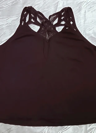 Chocolate brown cropped top, brand: Spirit, condition: Very good, size: XXXL / 18, £5.00, £5.95 includes Buyer Protection