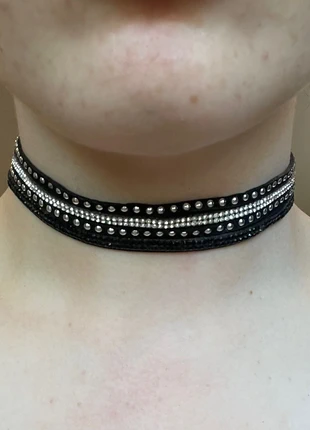 Black Choker with Silver Details, brand: Choker, condition: Very good, £3.00, £3.85 includes Buyer Protection