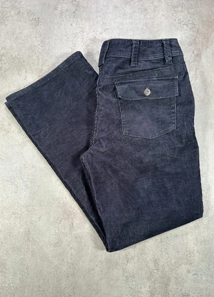 Pantalon En Velours Côtelé / Corduroy petites bleu indigo coupe droite poches taille 12, brand: Vintage Dressing, condizioni: Ottime, taglia: L / IT 44 / EU 40, €15.00, €16.45 include la Protezione acquisti Pro