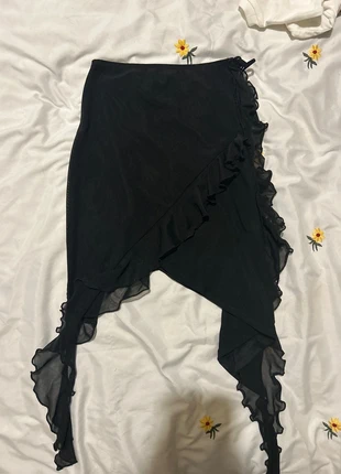Pretty Little Thing Black Jellyfish Layered Skirt, brand: PrettyLittleThing, condition: Very good, size: XS / UK 4-6, £2.00, £2.80 includes Buyer Protection