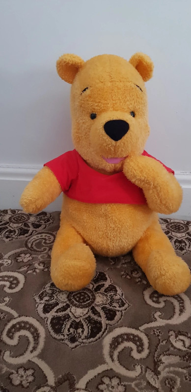 Talking winnie the pooh stuffed best sale animal