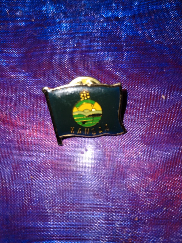 Very lovely Kansas flag lapel pin 2