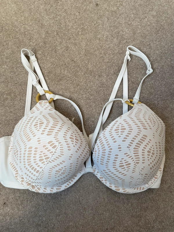 Ann summers bikini white top bra size 38C