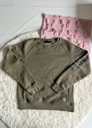 Carhartt Kids Relaxed Fit sweatshirt – olive green – size S (4–6 years), merk: Carhartt, staat: Heel goed, maat: S, € 12,50, € 13,83 inclusief Kopersbescherming Pro