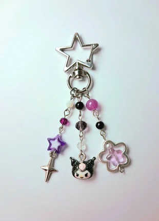 Keychain porte-clé Kuromi sanrio handmade, marque: Sanrio, état: Très bon état, 6,50 €, 7,53 € Protection acheteurs incluse