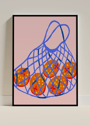 Orange Net A4 Wall Art Poster Print, brand: Art, condition: New without tags, £3.99, £4.89 includes Buyer Protection Pro