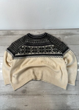 Pull d’hiver norvégien femme vintage 90s taille M couleur crème noir à motifs 100% pure laine, marque: Vintage Dressing, état: Très bon état, taille: M / 38 / 10, 19,99 €, 21,69 € Protection acheteurs (Pro) incluse