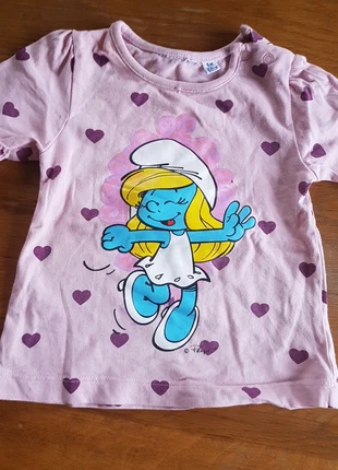 Polo manches longues fille 6 mois Schtroumpf , brand: The Smurfs, condition: Good, size: 3-6 months / 62 cm, €2.50, €3.33 includes Buyer Protection