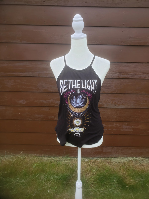 Cute Boho Goth Tank Top with Graphic 1