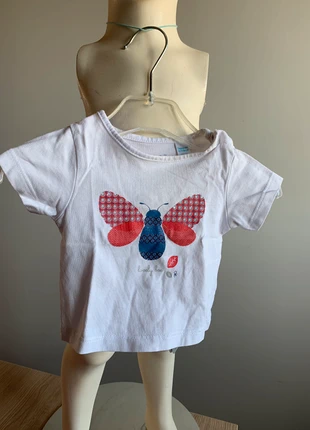 Tee shirt manches courtes , marca: Okaïdi, estado: Muy bueno, tamaño: De hasta 1 mes / 50 cm, 1,00 €, 1,75 € Protección al comprador incluida