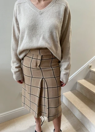 Camel coloured wool skirt, marque: Massimo Dutti, état: Satisfaisant, taille: M / 38 / 10, 9,00 €, 10,15 € Protection acheteurs incluse