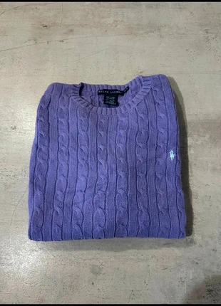 Torsadé violet lavande logo bleu ciel Ralph Lauren taille XL femme, marca: Ralph Lauren, estado: Muito bom, tamanho: XL / 42 / 14, €44.90, €47.85 inclui Proteção do Comprador