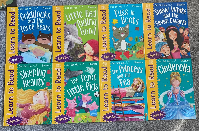 Miles Kelly Learn To Read Get Set Go Phonics Ages 3 Set Of 8 Books