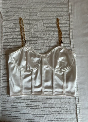 Top blanco satén Shein talla XS, marque: Shein, état: Très bon état, taille: XS / 34 / 6, 2,00 €, 2,80 € Protection acheteurs incluse