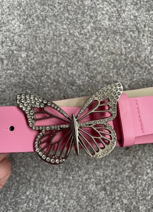 BNWOT pink diamante butterfly belt, brand: Primark, condition: New without tags, size: Adjustable, £5.00, £5.95 includes Buyer Protection