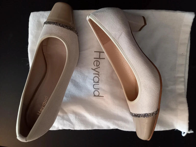 Escarpins femme top beige cuir