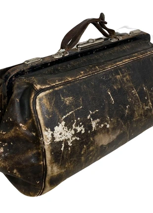 Rare Sac Bagage Doctor Bag Cuir Vintage Antique, marque: Vintage Dressing, état: Satisfaisant, 80,00 €, 84,70 € Protection acheteurs (Pro) incluse