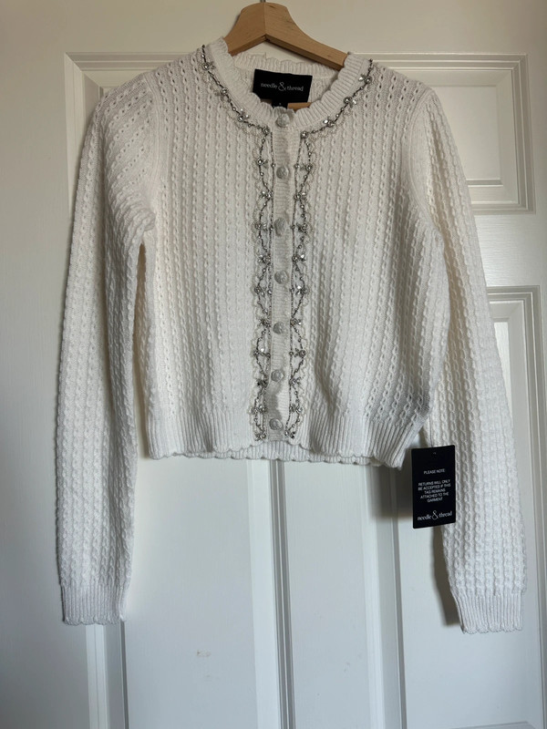 Needle&Thread Crystal Border Short Cardigan | Vinted