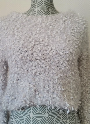 Pull crop top blanc , marque: Shein, état: Satisfaisant, taille: S / 36 / 8, 2,00 €, 2,80 € Protection acheteurs incluse