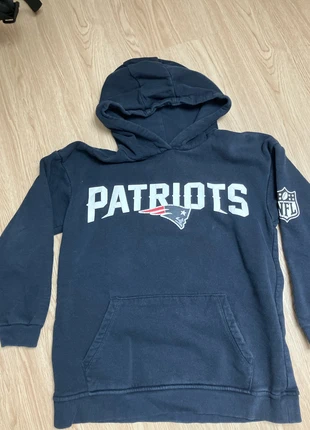 Sweat à capuche patriots, marque: Primark, état: Satisfaisant, taille: 9 ans / 134 cm, 1,00 €, 1,75 € Protection acheteurs incluse