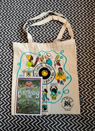Glastonbury 2024 tote bag and programme, brand: Fair Trade, condition: New without tags, £3.00, £3.85 includes Buyer Protection