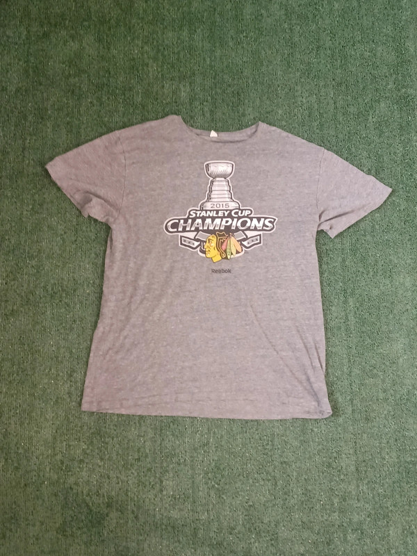 2015 Chicago Blackhawks Stanley Cup Champions T Shirt Size XL 1