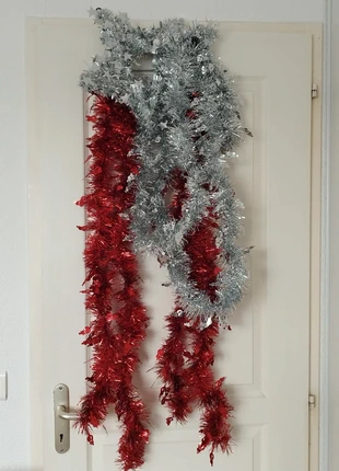 Guirlande x2 rouge 180+1argent 280cm+1etoile pour sapin de noel =5€ le tout, marque: R&B, état: Bon état, 5,00 €, 5,95 € Protection acheteurs (Pro) incluse