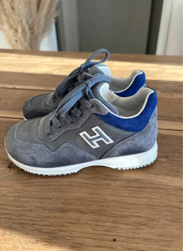Baskets grises et bleues Hogan - photo numéro 2