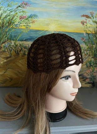 Chapeau Toque Bonnet Bob hat hut hoed hattur gorro chapéu cappello Marron crochet, marque: Fait Main, état: Neuf sans étiquette, taille: Taille unique, 11,50 €, 12,78 € Protection acheteurs incluse