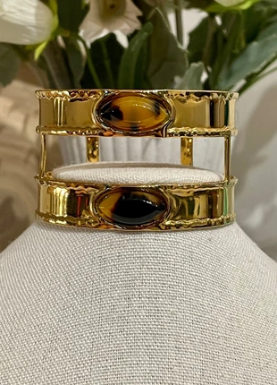 Bracelet doré manchette – résine marbrée – élégant et tendance, marke: Tendance, zustand: Sehr gut, 17,90 €, 19,50 € beinhaltet Vinted-Käuferschutz Pro