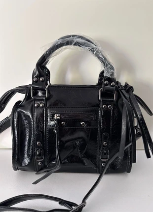 Sac bowling à main ou bandoulière tendance réglable noir irisé cadeau de Noël, merk: Boutique indépendante, staat: Nieuw zonder prijskaartje, € 19,99, € 21,69 inclusief Kopersbescherming Pro