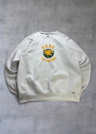 Sweat Crewnek Russel Athletic USA vintage blanc – Taille M Oversize (Unisexe), marque: Russel Athletic, état: Très bon état, taille: M, 22,00 €, 23,80 € Protection acheteurs (Pro) incluse