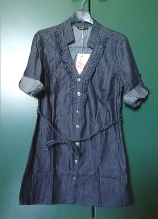 Vestitino / Camicia denim sottile ~ Nuovo ~, condizioni: Ottime, taglia: L / IT 44 / EU 40, €8.00, €9.10 include la Protezione acquisti