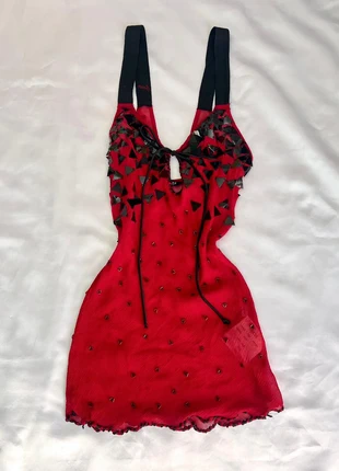 Vintage Guess Seta Pura Fairy Top Canotta Trasparente con Perline Y2K Ricamato, merk: GUESS, staat: Nieuw zonder prijskaartje, maat: S / 36 / 8, € 35,00, € 37,45 inclusief Kopersbescherming