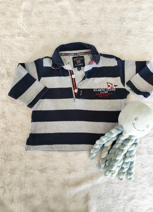 Polo rayé ML 6 mois, brand: Week end à la Mer, condition: Very good, size: 6-9 months / 68 cm, €2.00, €2.80 includes Buyer Protection