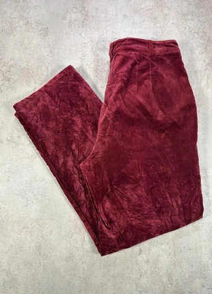 Pantalon Vintage En Velours Côtelé / Corduroy Jcrew bordeaux texturé droit taille 10, marca: Vintage Dressing, estado: Muito bom, tamanho: M / 38 / 10, €9.00, €10.15 inclui Proteção do Comprador Pro