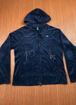 Veste à capuche full zip Adidas violette motifs logo brodé taille L, marca: adidas, estado: Satisfactorio, tamaño: L / 40 / 12, 9,99 €, 11,19 € Protección al comprador incluida