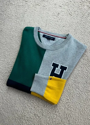Pull Tommy Hilfiger Gris Jaune et Vert Taille S Homme, marke: Tommy Hilfiger, zustand: Sehr gut, größe: XS, 22,00 €, 23,80 € beinhaltet Vinted-Käuferschutz Pro