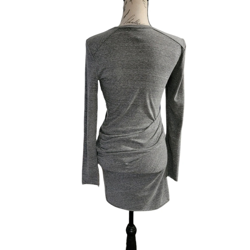 Joes Jeans Small Gray Ruched Dress Midi 3