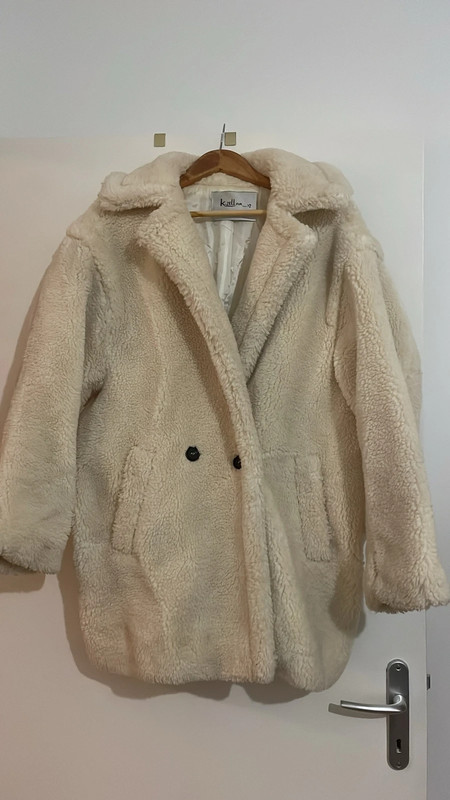 Manteau effet laine mouton 1