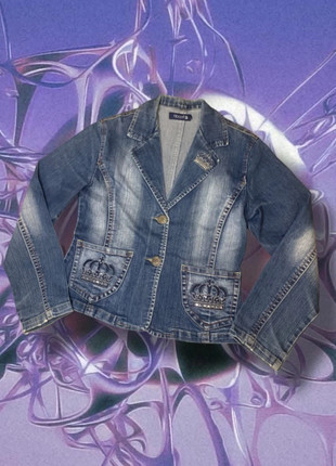 Veste en jean y2k vintage, marque: y2k, état: Très bon état, taille: L / 40 / 12, 18,00 €, 19,60 € Protection acheteurs (Pro) incluse