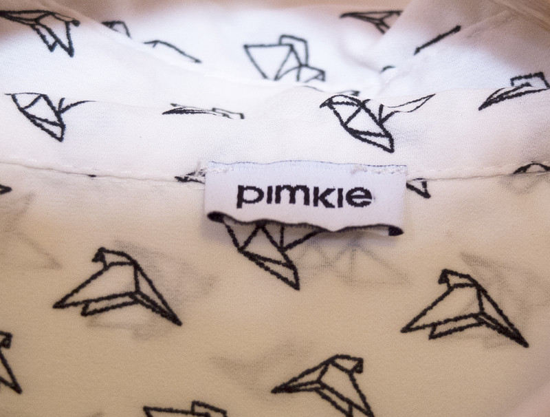 Chemise blanche motif origami Pimkie 5
