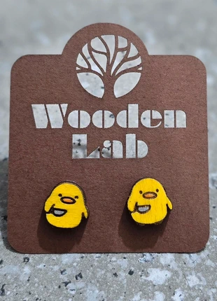 Orecchini in legno a tema Paperelle, marke: WoodenLab, zustand: Sehr gut, 10,00 €, 11,20 € inklusive Vinted-Käuferschutz