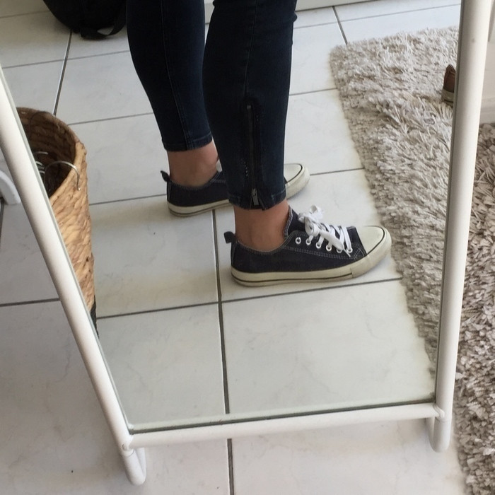 Baskets style converses bleues  marines 3