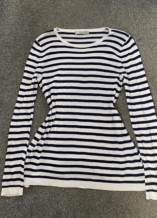 ASOS Striped Jumper with Suede Elbow Patches - Size 12, brand: ASOS, condition: Good, size: M / UK 12-14, £3.00, £3.85 includes Buyer Protection